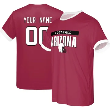 Arizona Cardinal/White Custom City Style Football T-Shirt